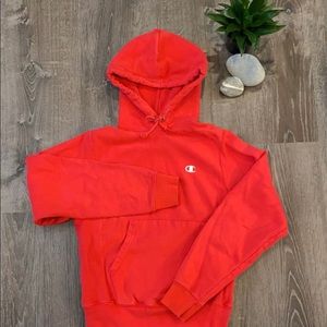 champion xs red hoodie